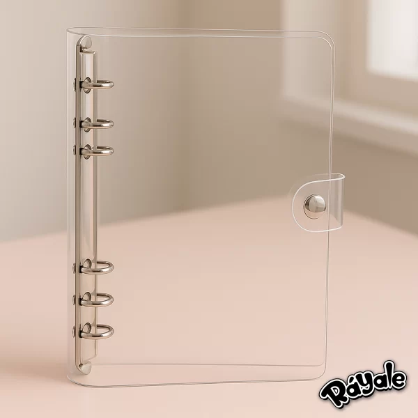 Carpeta A5 Transparente Gruesa Con Broche