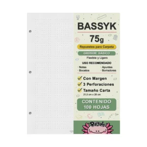 100 Hojas Bassyk 75g Con Margen Carta